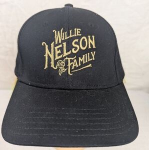 Willie Nelson And The Family Black Otto Baseball Cap Adjustable Velcro Strap